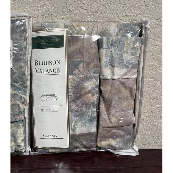 Vintage Croscill Classics Catania Blouson Valance 15" x 94" Modern Country - Picture 12 of 12